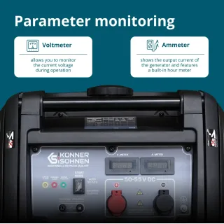Бензинов генератор KOENNER-SOEHNEN KS 48VS-DC/ 3.3kW/ 50-55V/ 12л