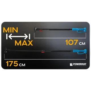 Tелескопично рамо за акумулаторни ножици/ кастрачки Powermat PM-SA-21V-WYS/ 107-175 см Tелескопично рамо за акумулаторни ножици/ кастрачки Powermat PM-SA-21V-WYS/ 107-175 см