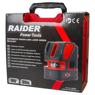 Лазерен нивелир с кръстосани линии Raider RD-CLG01/ 3.7 V