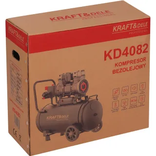 Безмаслен компресор Kraftdele KD4082/ 2.5kW/ 50л