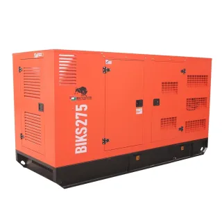 Авариен дизелов звукоизолиран генератор за ток Bisonte BIKS275 + ATS/ AVR/ 400V/ 220kW