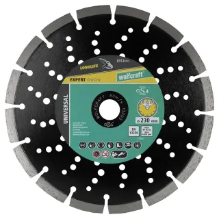 Диск диамантен за сухо рязане Wolfcraft Pro Laser Universal/ 230мм