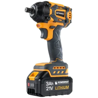 Акумулаторен гайковерт Powermat PM-AKU-21V-3M/ 21V/ 2x3Ah