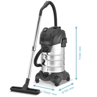 Прахосмукачка за мокро и сухо почистване STAHLWERK VCL-1600 ST/ 1600W/35 л Прахосмукачка за мокро и сухо почистване STAHLWERK VCL-1600 ST/ 1600W/35 л