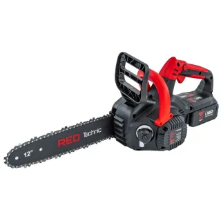 Акумулаторен верижен трион RED TECHNIC RTPAK0124/ 21V/ 2x4Ah