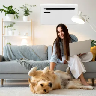 Стенен климатик WiFi TROTEC PAC-W 2650 SH/ с дистанционно/ 1kW/ 2.6kW
