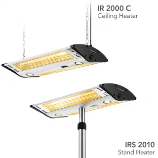 Дизайнерски инфрачервен отоплител TROTEC IRS 2010/ 2kW