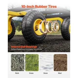 Метална градинска количка VEVOR V500/ 226 кг Метална градинска количка VEVOR V500/ 226 кг