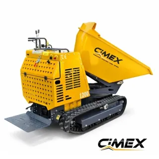 Верижен мини дъмпер с реверсивна кофа CIMEX WB-1200R/ 1200 кг/ 15 к.с.