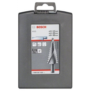 Стъпаловидно свредло HSS на Bosch 4 - 12 mm комплект 3 броя
