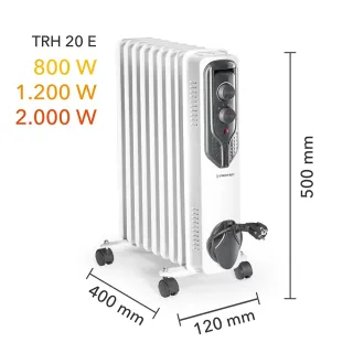 Маслен радиатор TROTEC TRH 20 E/ с термостат / 2kW
