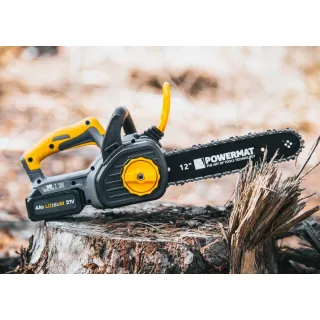 Акумулаторен верижен трион POWERMAT PM-MPA-4AHM/ 21V/ 2x4Ah