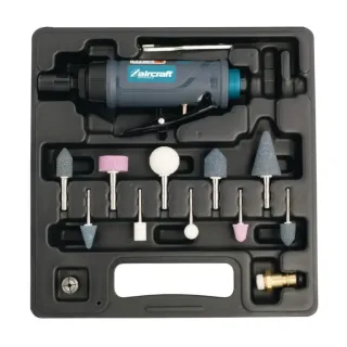 Пневматичен прав шлайф + аксесоари AIRCRAFT ST VS PRO SET/ 6.2bar Пневматичен прав шлайф + аксесоари AIRCRAFT ST VS PRO SET/ 6.2bar