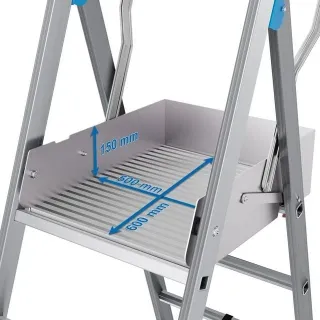 Алуминиева телескопична стълба с платформа KRAUSE SkyMatic/ 1x3-5 Алуминиева телескопична стълба с платформа KRAUSE SkyMatic/ 1x3-5