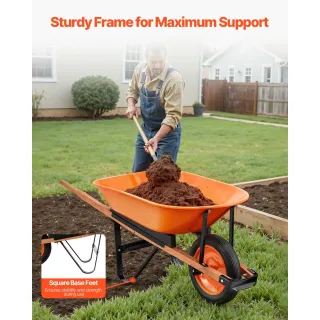 Метална градинска количка VEVOR WB-1000/ 120 кг Метална градинска количка VEVOR WB-1000/ 120 кг