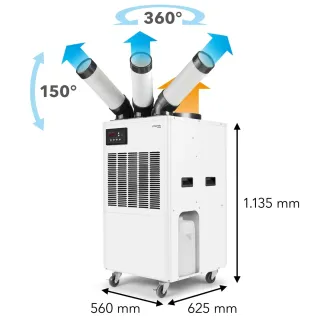 Мобилен климатик TROTEC Spotcool PT 5300 SP/ 2,2kW/ 5.3kW