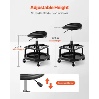 Автомонтьорски стол VEVOR 9022/ 136 кг Автомонтьорски стол VEVOR 9022/ 136 кг