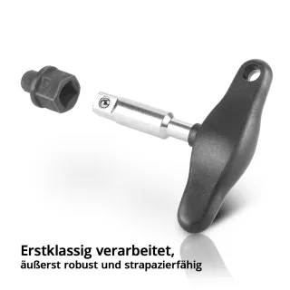 Комплект инструменти за източване на масло STAHLWERK 49086/ 9 части