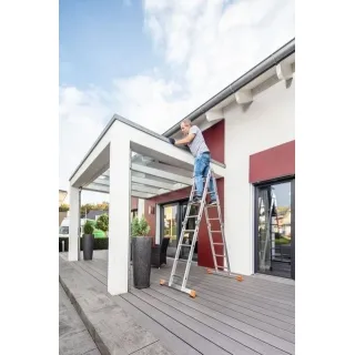 Алуминиева стълба с метална платформа KRAUSE MULTIMATIC 120649 4x4