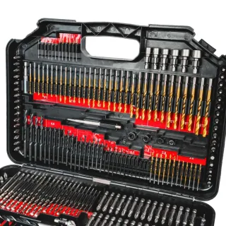 Комплект свредла, битове и боркорони Raider 150696/ 246 бр.
