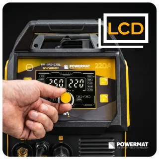 Инверторен заваръчен апарат MIG/MAG Powermat PM-PAS-220L/ 220A Инверторен заваръчен апарат MIG/MAG Powermat PM-PAS-220L/ 220A