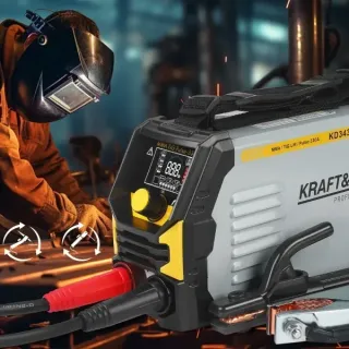 ПРОМО ПАКЕТ! Заваръчна маска STAHL The Welding Helmet -True Color DIN 9-13 + Инверторен заваръчен апарат KraftDele KD3430/ 330A