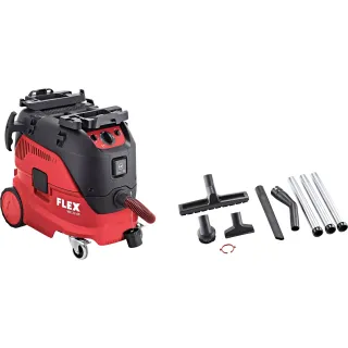 Прахосмукачка за сухо и мокро с аксесоари FLEX VCE 33 M AC-Set/ 1200W/ 30л