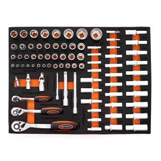 Количка с инструменти KraftDele KD1067/ 258 бр.