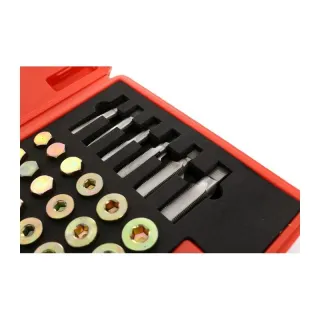 Комплект за ремонт на пробки на картер KraftDele KD10512/ 114 части