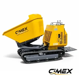 Верижен мини дъмпер с реверсивна кофа CIMEX WB-1200R/ 1200 кг/ 15 к.с.