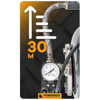 Хидрофорна помпа с резервоар POWERMAT PM-HD-19J/ 400W Хидрофорна помпа с резервоар POWERMAT PM-HD-19J/ 400W