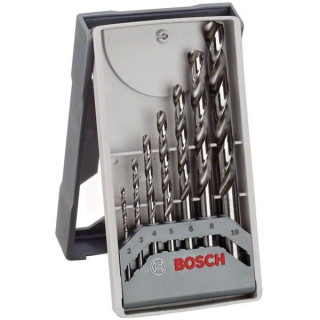Свредла за метал HSS-G DIN 338 Mini-X-Li на Bosch комплект 7 бр.