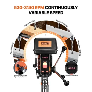 Настолна бормашина VEVOR DP30016B-VS/ 750W Настолна бормашина VEVOR DP30016B-VS/ 750W