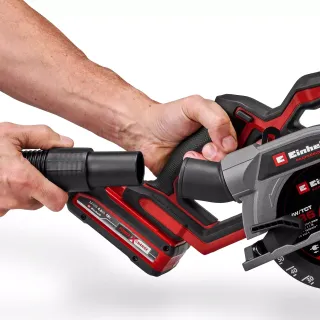 Акумулаторен ръчен циркуляр + диск Einhell TP-CS 18/136-C Li BL/ 18 V Акумулаторен ръчен циркуляр + диск Einhell TP-CS 18/136-C Li BL/ 18 V