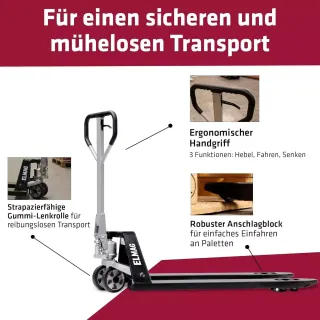 Палетна количка ELMAG 33302/ 2 т