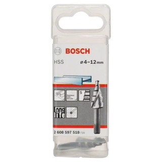Стъпаловидно свредло HSS на Bosch 4 - 12 mm Стъпаловидно свредло HSS на Bosch 4 - 12 mm