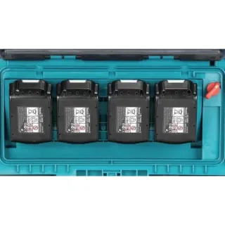 Комплект акумулаторна градинска количка + батерии и зарядно в куфар Makita DCU605Z/ 18 V+18V/ 4x5Ah