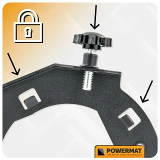 Капак за прахоулавяне за ъглошлайф Powermat PM-OSK-125MN/ 115-125 мм