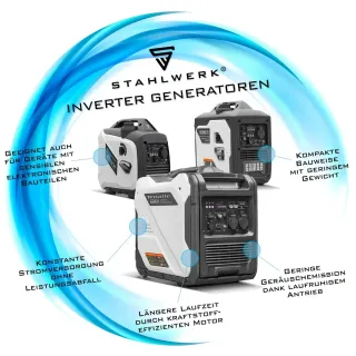 Бензинов инверторен генератор STAHLWERK IG-4000 ST/ 4 kW/ 12 л Бензинов инверторен генератор STAHLWERK IG-4000 ST/ 4 kW/ 12 л