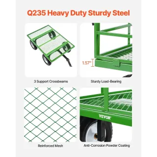 Метална градинска количка VEVOR V1200G/ 544 кг Метална градинска количка VEVOR V1200G/ 544 кг