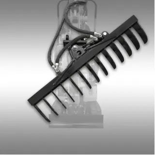 Хидравлично въртящо се гребло за мини багер Jansen 1517072 Хидравлично въртящо се гребло за мини багер Jansen 1517072