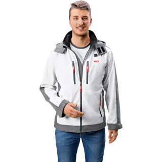 Акумулаторно подгряващо яке FLEX TJ White 10.8/18.0 XXL Men/ 10.8V/18V Акумулаторно подгряващо яке FLEX TJ White 10.8/18.0 XXL Men/ 10.8V/18V
