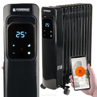 Електрически маслен радиатор с wi-fi POWERMAT PM-GOL-3000DLW/ 2500W