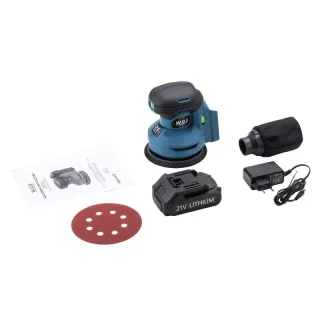 Акумулаторен ексцентършлайф KraftDele WDS2525/ 21V/ 3Ah