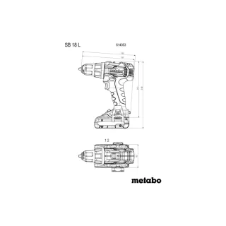 Акумулаторен винтоверт METABO SB 18 + аксесоари и куфар / 18 V/ 2x2Ah Акумулаторен винтоверт METABO SB 18 + аксесоари и куфар / 18 V/ 2x2Ah