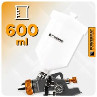 Пневматичен пистолет за боядисване Powermat HVLP PM-PDM-170T/ 3-4bar