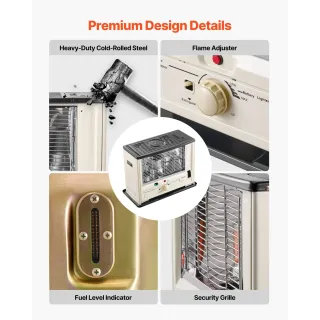 Отоплител на керосин VEVOR S85-E1/ 10000 BTU