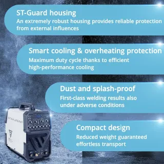 Инверторен комбиниран апарат STAHLWERK AC/DC TIG 200 Pulse ST/ 200A