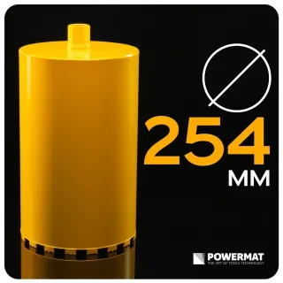 Диамантена боркорона за бетон POWERMAT PM-DWK-254x450M/ 254 x 450мм