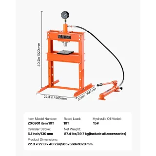 Хидравлична преса VEVOR ZX0901/ 10 т